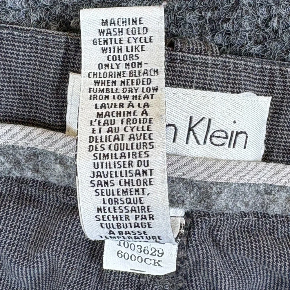 Calvin Klein Twill Pants Mens 28x27.5 Gray Cotton Mid Rise Pockets Straight Leg‎
